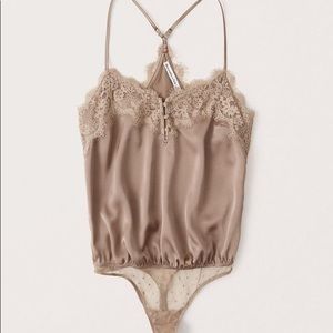 Abercrombie Satin Lace Bodysuit